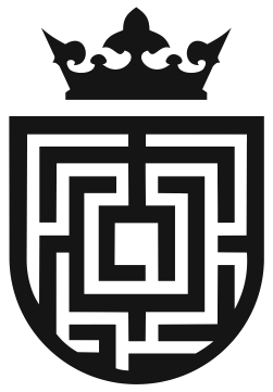 Logo Pracowni Kryminalistyki Wydziału Prawa i Administracji Uniwersytetu Jagiellońskiego - kształt ścieżki oględzin